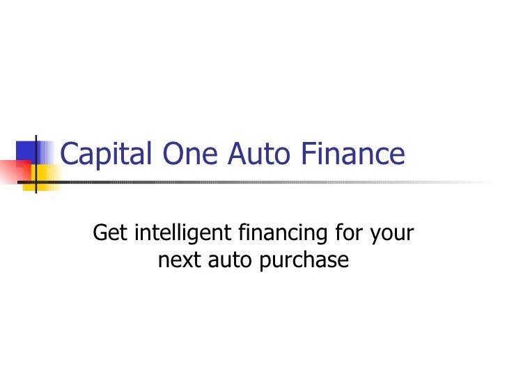 Capital One Auto Finance